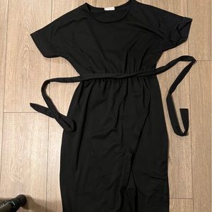 Pink Blush maternity wrap dress